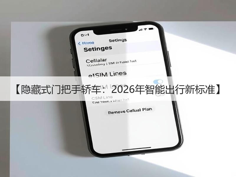 【隐藏式门把手轿车：2026年智能出行新标准】