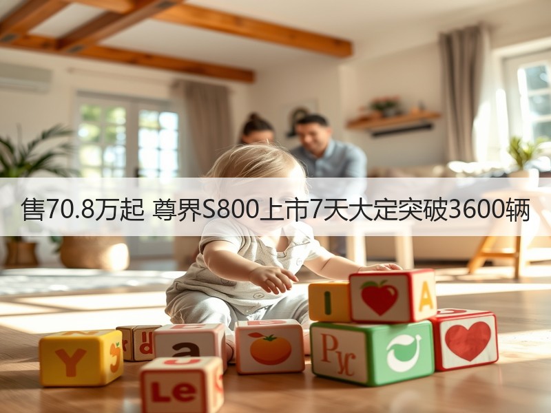 售70.8万起 尊界S800上市7天大定突破3600辆