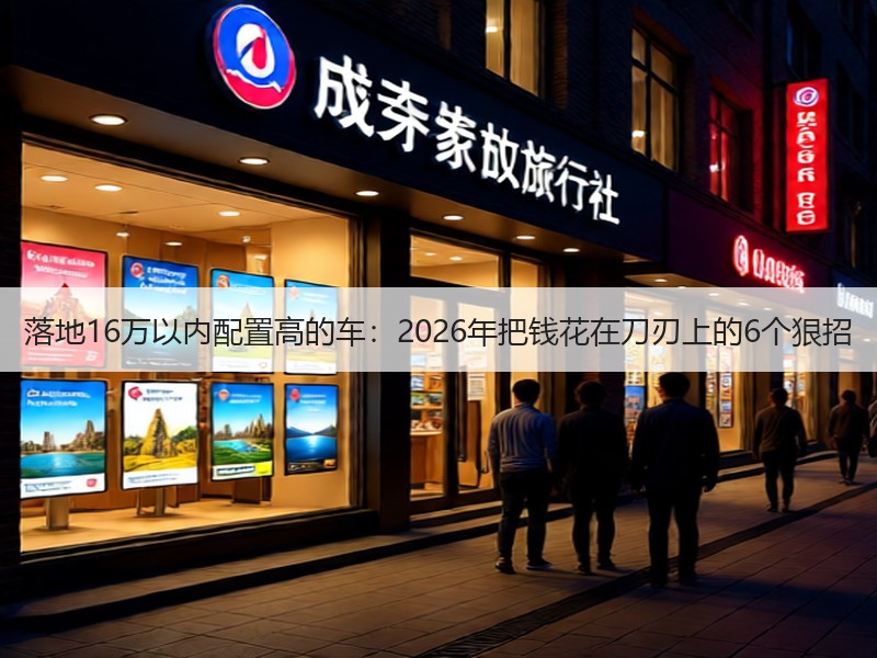 落地16万以内配置高的车：2026年把钱花在刀刃上的6个狠招