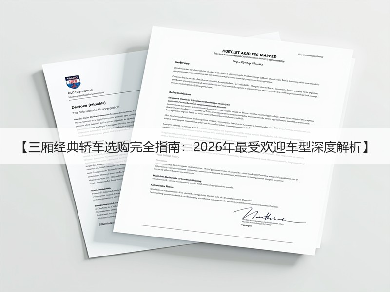 【三厢经典轿车选购完全指南：2026年最受欢迎车型深度解析】