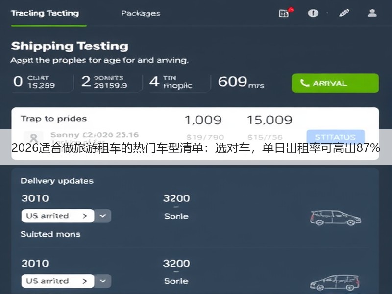 2026适合做旅游租车的热门车型清单：选对车，单日出租率可高出87%