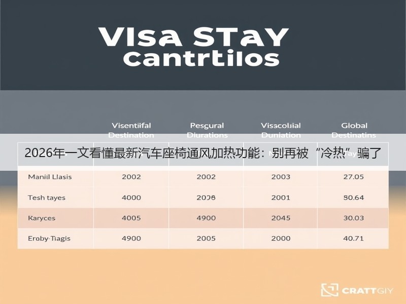 2026年一文看懂最新汽车座椅通风加热功能：别再被“冷热”骗了