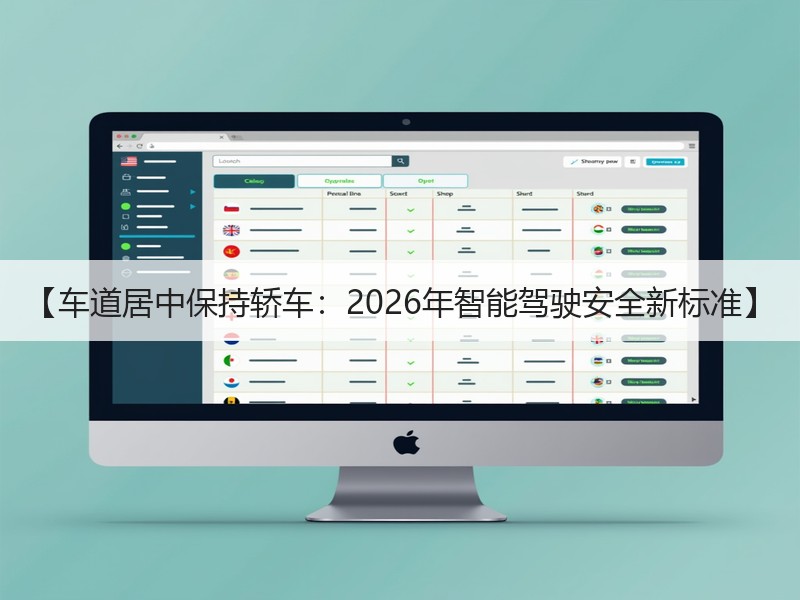 【车道居中保持轿车：2026年智能驾驶安全新标准】
