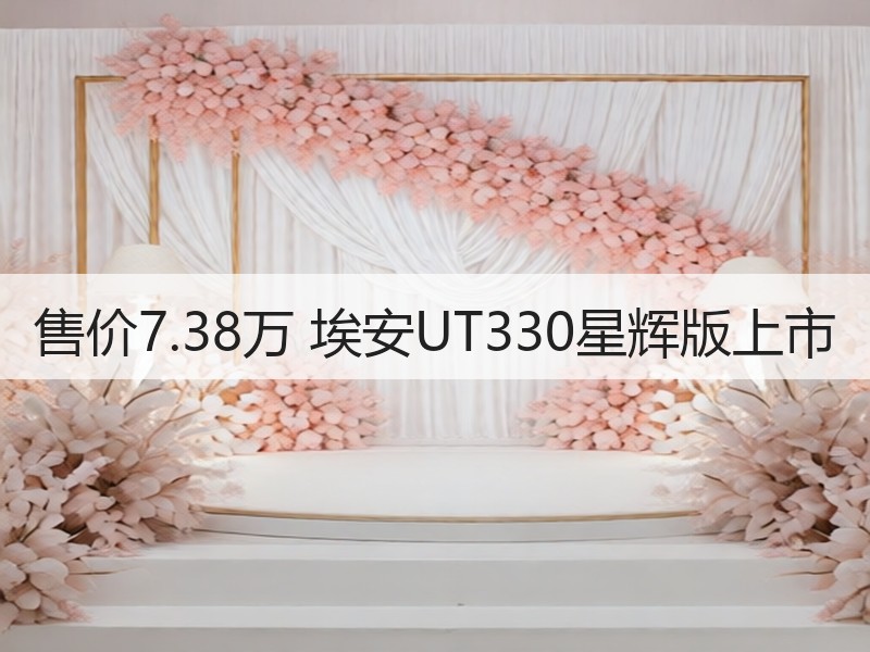 售价7.38万 埃安UT330星辉版上市